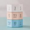 Mini Digital Timer Portable Octagon Touch Control LED Display Flipping Gravity Sensor Rechargeable Time Management Countdown Cooking