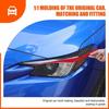 Red Soft Carbon Fiber Headlight Eyebrow Trim Sticker For Subaru WRX VB -