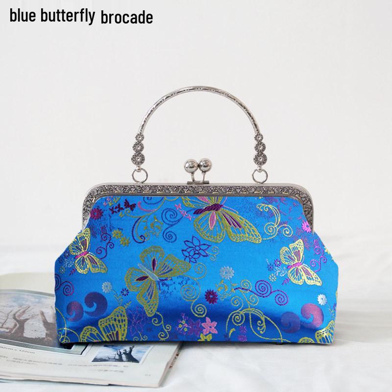 Short Style Handbag Material Kit - Handmade, Multiple Styles, Square Clasp Bag, Includes 20 Needles