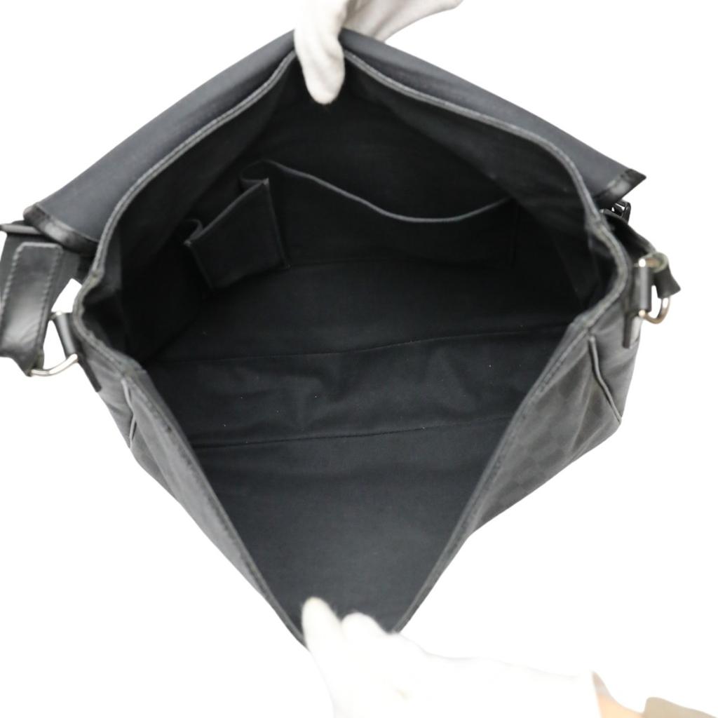 LOUIS VUITTON Damier Grafitte Daniel GM Shoulder Bag leather black unisex N58033 Used