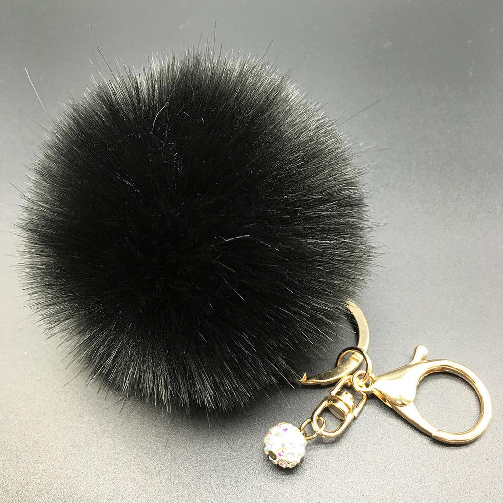 Kaninchenfell Herz Ball PomPom Auto Schlüsselanhänger Handtasche Anhänger ZP Kaninchenfell Herz Ball PomPom Auto Schlüsselanhänger Handtasche Anhänger ZP