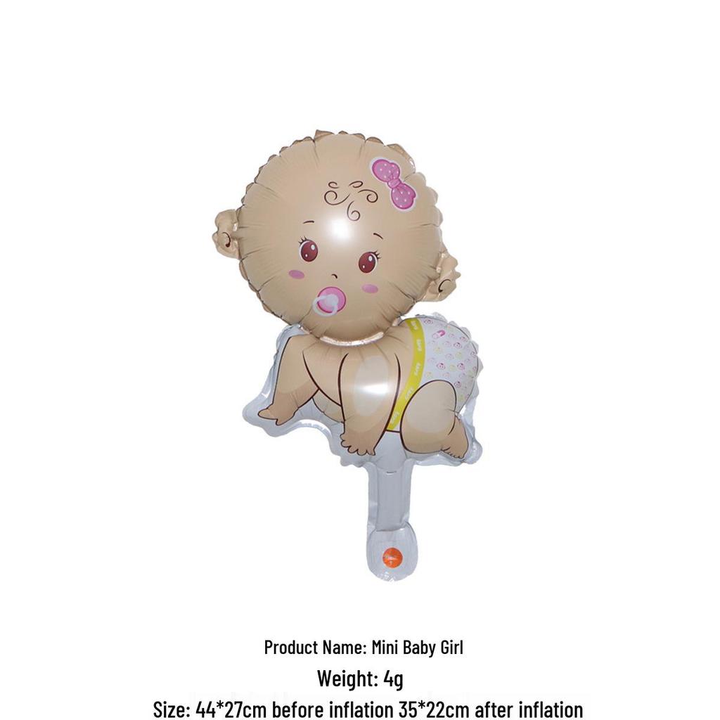 Cross-Border Cartoon Mini Foil Balloon for Baby Birthday or Full Moon Party Decor & Photo Props