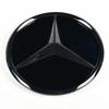 3d Chrome Black Star Logo Car Front Grille Emblem Mercedes Benz Amg W205 W212 W207 A B C E SLK GLK CLA CLS Viano GL ML R Class FK1
