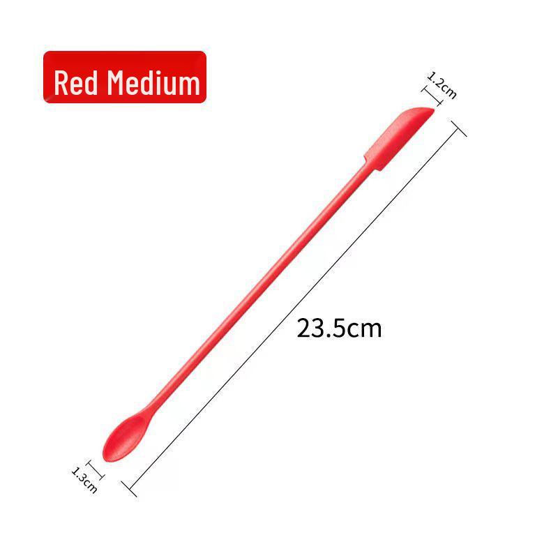 3-Piece Silicone Double-Headed Mini Spatula Set: Cosmetic Digging Tools & Sauce Spreader