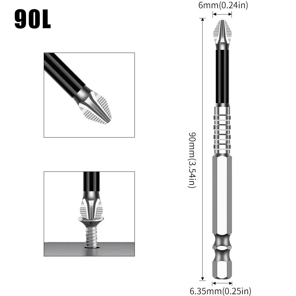 K5 Anti slip Screwdriver Head S2 Strong Magnetic 5A Black Cross Screwdriver Head Hand Drill Electric Screwdriver