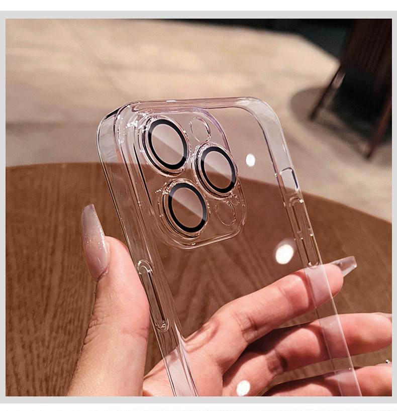 iPhone 17 Pro Max Soft Case with Built-in Screen Protector, High Transparency, Full Coverage, Drop-Proof