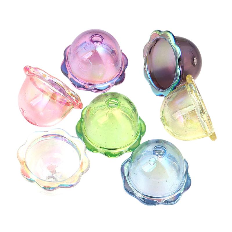 

50 шт. Блестящие разделители для колокольчиков ветра, бусины-медузы, украшение для DIY, декор, аксессуары для изготовления брелков для телефона, подвески ручной работы разноцветный