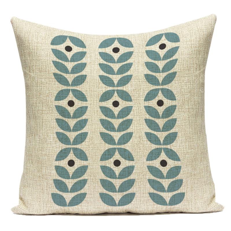 Geometry Animal Plants Cushion Cover Decorative Sofa Seat Home Office Decor Pillow Covers Bear Bird Pattern Throw Pillow Cases