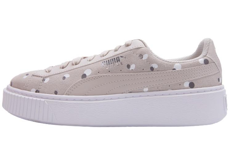 PUMA Sneakers Suede Platform Dots Jr Silver Women s 368991-02 38