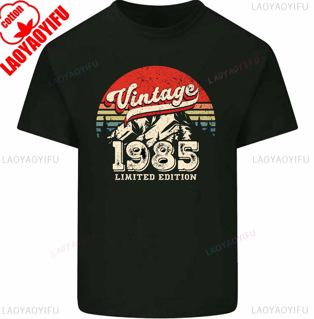 50th Birthday T-Shirt 1975 Mens Funny LEVEL UNLOCKED 50 Year Old Gaming Tee Tops Graphic T Shirts Men Clothing Cotton Shirts