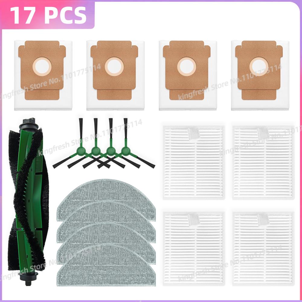 Fit For iRobot Roomba Combo Essential/ 2 Essential, Vac 2 Essential, 104 / 105 Combo Parts Main Side Brush Bag Filter Mop Cloth