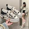 Spring thick-soled heightening muffin board shoes women's European white shoes casual muffin tide