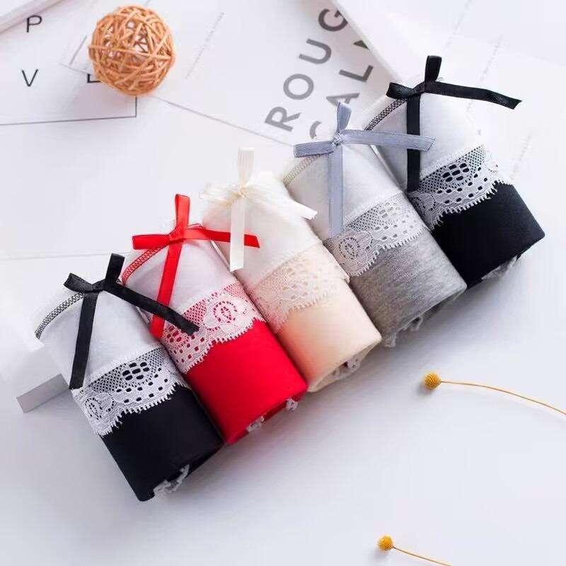 

5 шт./компл. кружевные трусики для девочек для подростков детское хлопковое нижнее белье 12-18 лет one size