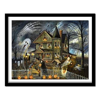 Diamant-Malerei, Cartoon-Serise, Kunsthandwerk, voller Bohrer, Diamant, Halloween, Handarbeit, Wandkunst, DIY