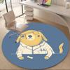 1pc Doggie Labcoat Office Round Area Rug, Under Office Chairs Bedroom Living Room Home Decor, Room Deco