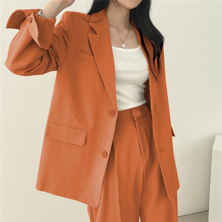 

Женский повседневный льняной хлопковый блейзер без подкладки весна-лето тонкий кардиган верхняя одежда 3XL atomic tangerine