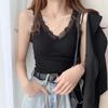 Women's Thermal Tank Top Lace Fleece Lined Warm Base Layer Vest Sleeveless Padded Camisole Undershirts