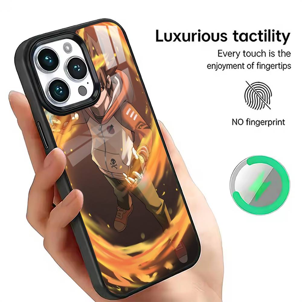 

Reborn Tsunayoshi Sawada Phone Case For iPhone17,16,15,14,13,12,11 Plus,Pro Magnetic For Magsafe Wireless Charging iPhone12PROMAX