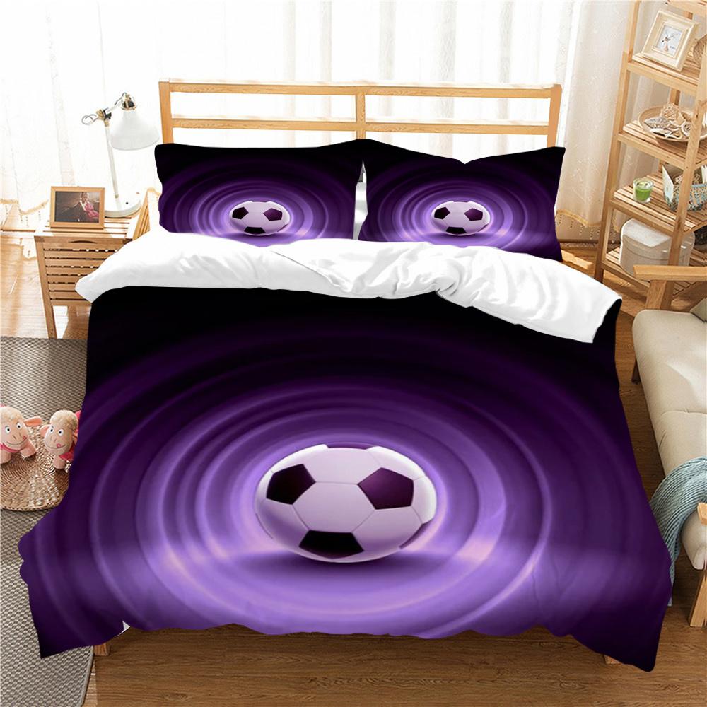 Soccer Duvet Cover Sports Style Home Bedspreads King Queen Size Bedding Fashion Quilt Cover Woman Man Bedding Sets