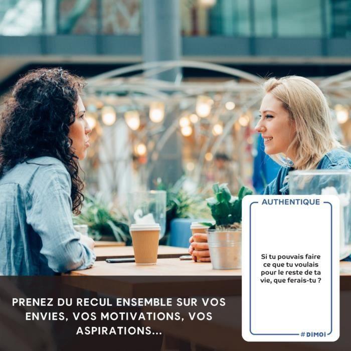 Dimoi amis - jeu de cartes - 240 questions audacieuses pour se redécouvrir entre amis et approfondir ses relations - idée