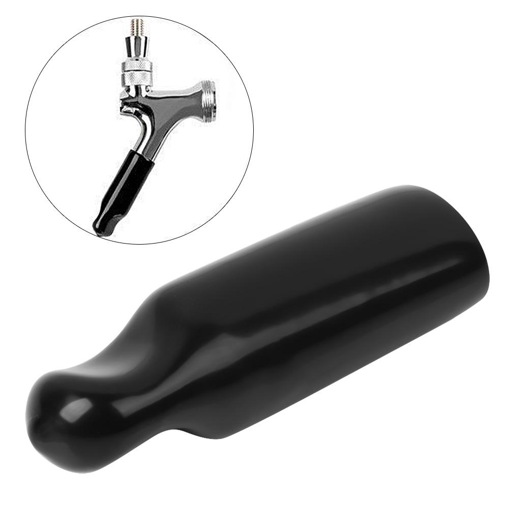 10Pcs Black Home Beer Faucet Tap Protective Cap Plug Cover Beer Production Accessory