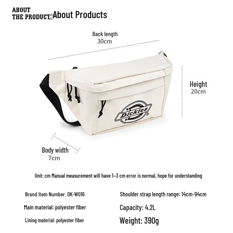 Dickies Men's Casual Sport Crossbody Sling Bag