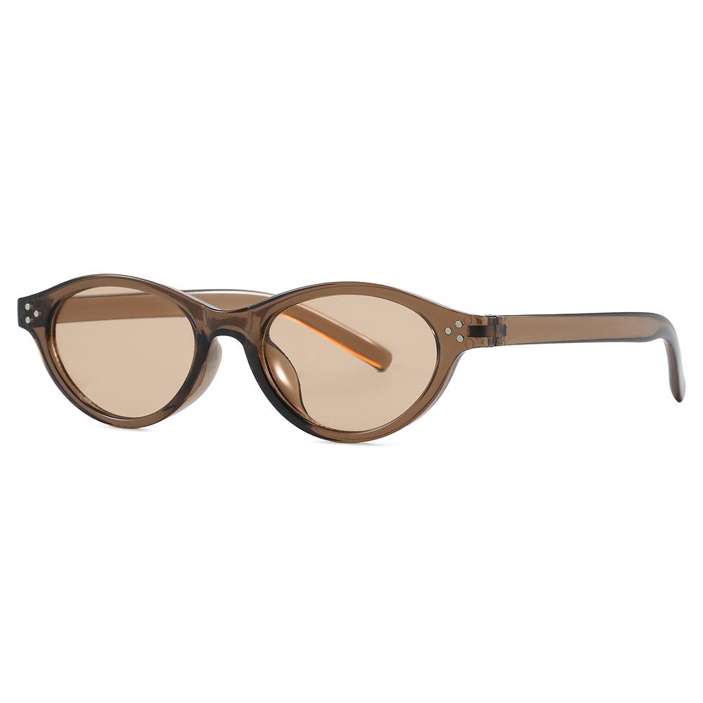 Retro Oval Frame Sunglasses: Stylish Unisex High-End European and American Fashion Glasses