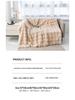 Cozy Plush Faux Rabbit Fur Blanket - All-Season Sofa or Office Nap Cover