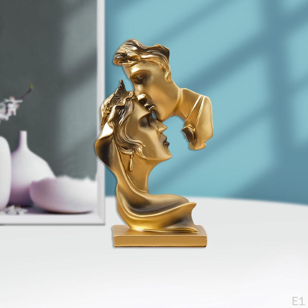 Couple Statue Abstract Ornament Crafts Sculpture Resin for Wedding Room