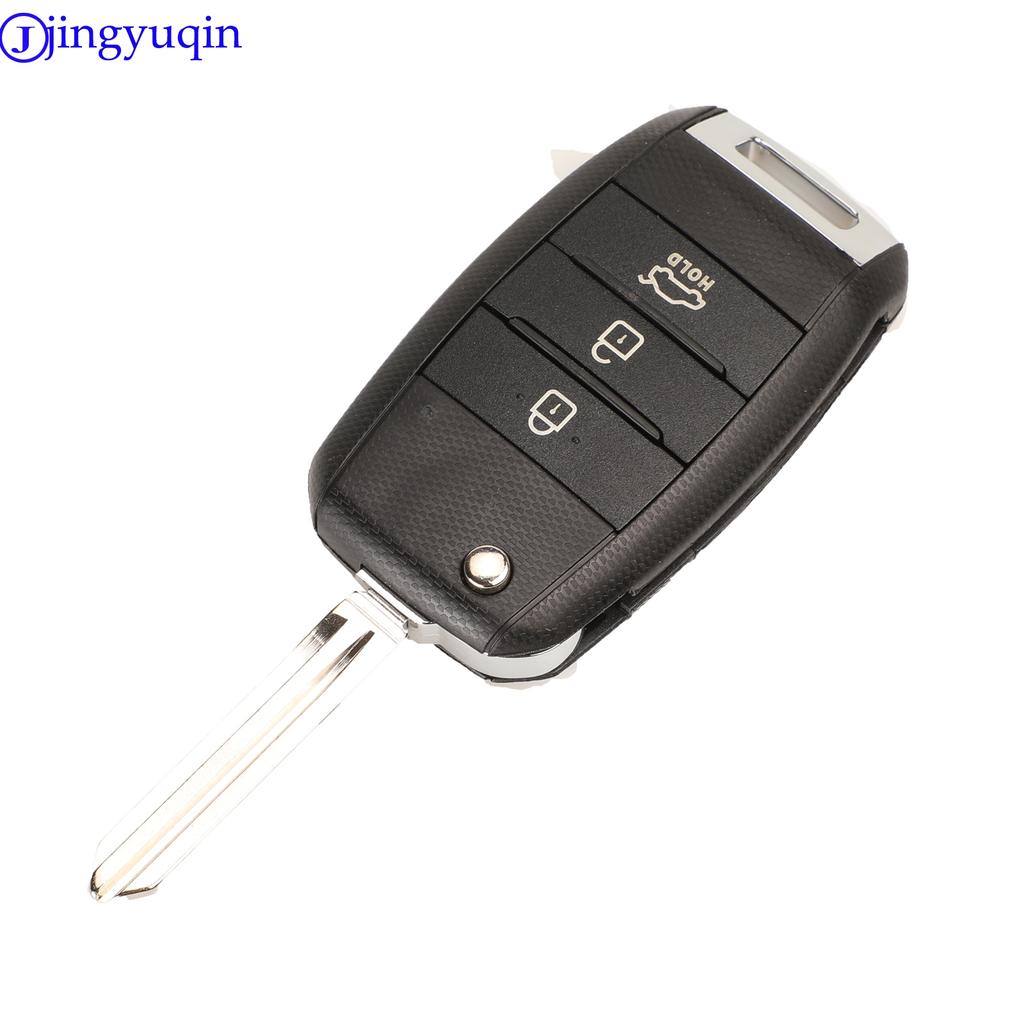 Jingyuqin 3 Button Flip Folding Remote Car Key For Kia K3 Sorento Sportage 2013 2014 2015 433mhz with ID46/ID70 Transponder