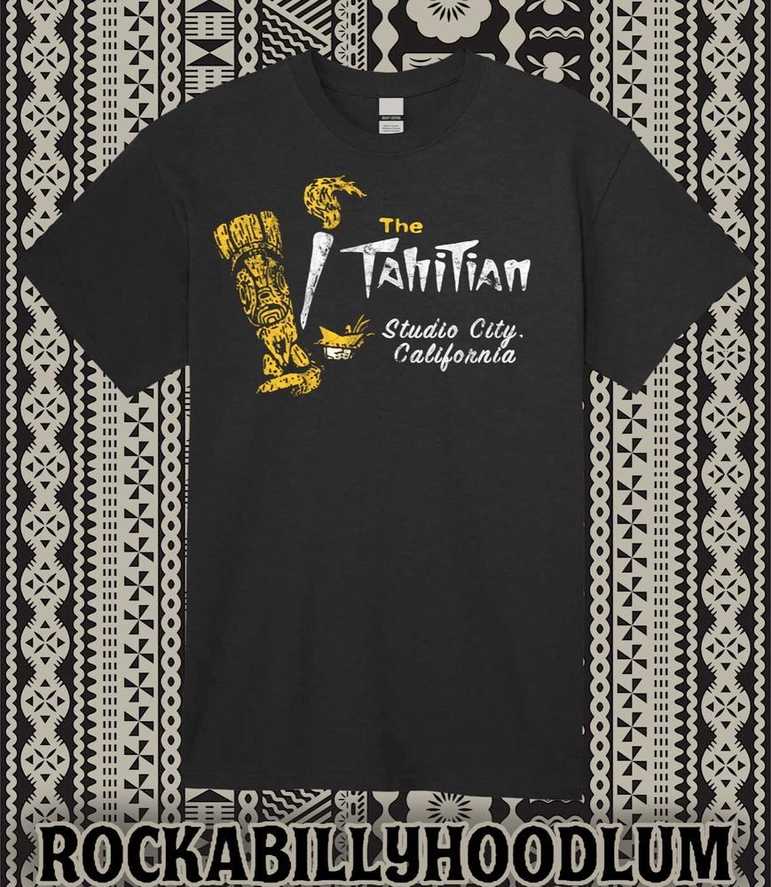 Retro Tiki T Shirt 100% Cotton Bar Mug Restaurant The Tahitian Studio City CA Unisex T-Shirt XXL