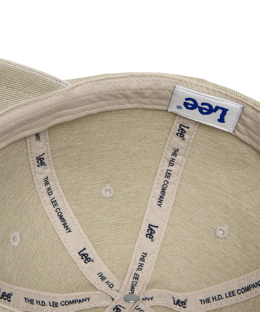 LEE Union Logo Cotton Ball Cap Beige