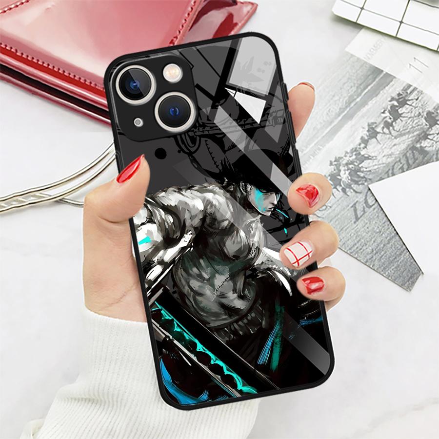 

Glass Phone Cover Case for iPhone 17 Pro Max 11 16 15 Plus XR Air 13 12 8 14 Cool OneS P-ieceS iPhone 12
