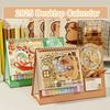 Cute Capybara 2025 Calendar To Do List Agenda Organizer Planner Wheel Desktop Calendar  Decor