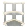 Desktop Corner Stand Multipurpose Simple Stylish Large Capacity 3 Tiers Corner Storage Organizer for Bathroom Kitchen