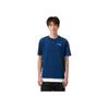 Li Ning Badminton Series Solid Color Round Neck Pullover Short Sleeve T-Shirt Unisex Tops Navy-Blue AHST347-4