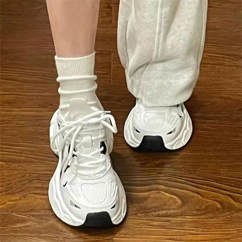 Dad Shoes Women's Summer New Mesh Breathable Thick-soled Versatile Sports Shoes Fashion Super Soft Casual Shoes