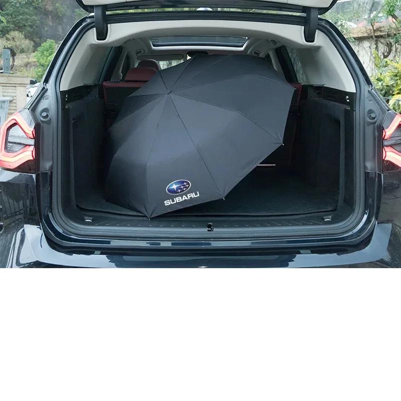 For Subaru Brz Wrx Xv Ascent Forester Outback Impreza Legacy Car Automatic Folding Windproof Sunshade Umbrella Auto Accessories Y6