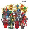 24pcs Phantom Series Ninja Building Blocks Plastic Toy Figures For Children Height)