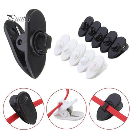 10 Stück drehbarer Clip für Kabel am Revers-Lavaliermikrofon-Kopfhörer