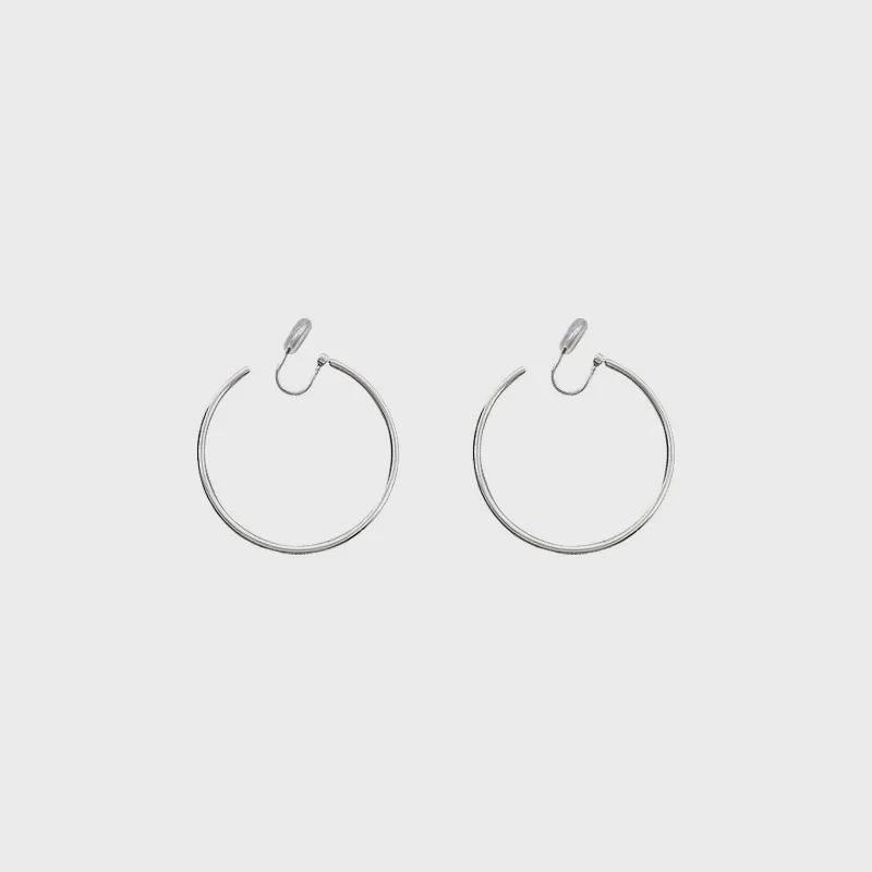 Doudou Mosquito Coil Ear Clip Earrings: Retro Light Luxury, Trendy 2023 All-Match Metal Style.