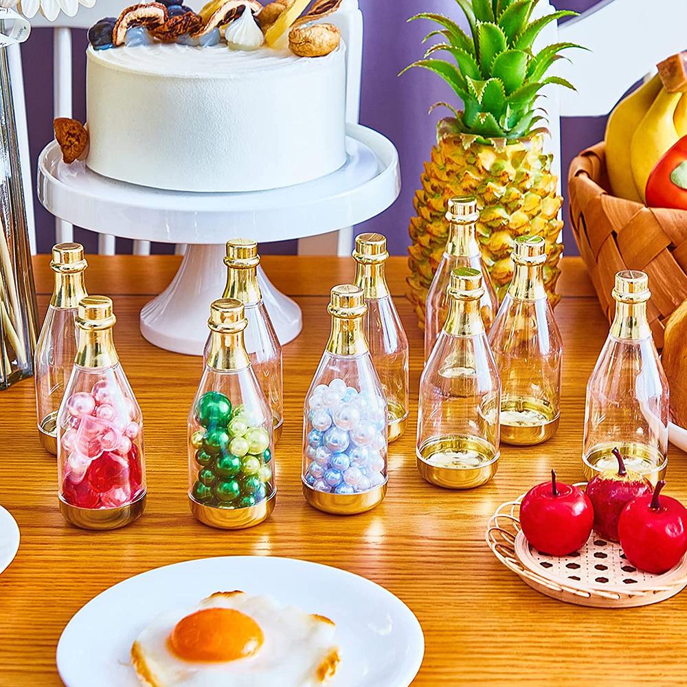 1pcs Champagne Bottle Plastic Candy Box DIY Mini Candy Storage Packing Box Baby Shower Wedding Favor Gift Boxes Party Decoration