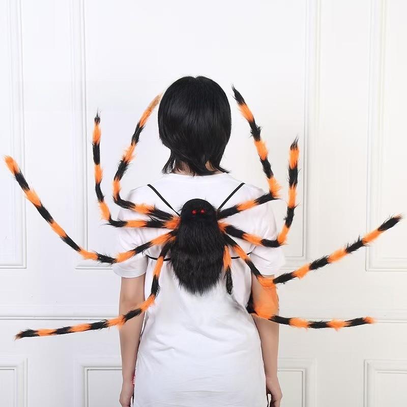 Kostýmový doplněk pavouk s křídly a kapsami pro halloweenské večírky a cosplay