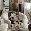 Gothic Dark Pillow Cover Art Goat Cushion Cover Creepy Ram Throw Pillowcase For Sofa Living Room Vintage Home Decor Peach Skin