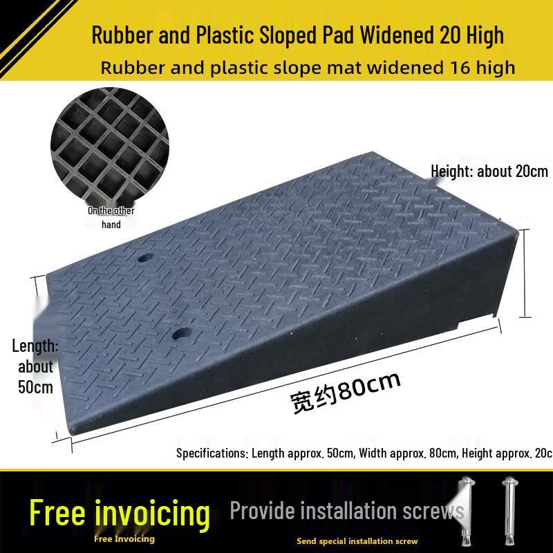 Portable Rubber Plastic Curb Ramp Step Pad
