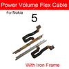 Cavo Flessibile Pulsanti di Accensione Per Nokia 1 2 2.1 3 3.1 3.2 4.2 5 5.1 X2 X3 X5 XL Plus Cavo Flessibile Tasti Volume Parti di Ricambio Tasti Laterali