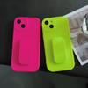 Neon Fluorescent Color Holder Stand Phone Case For Iphone 13 12 11 Pro Xr X Xs Max Luxury Lovely Cute Soft Back Cover Case