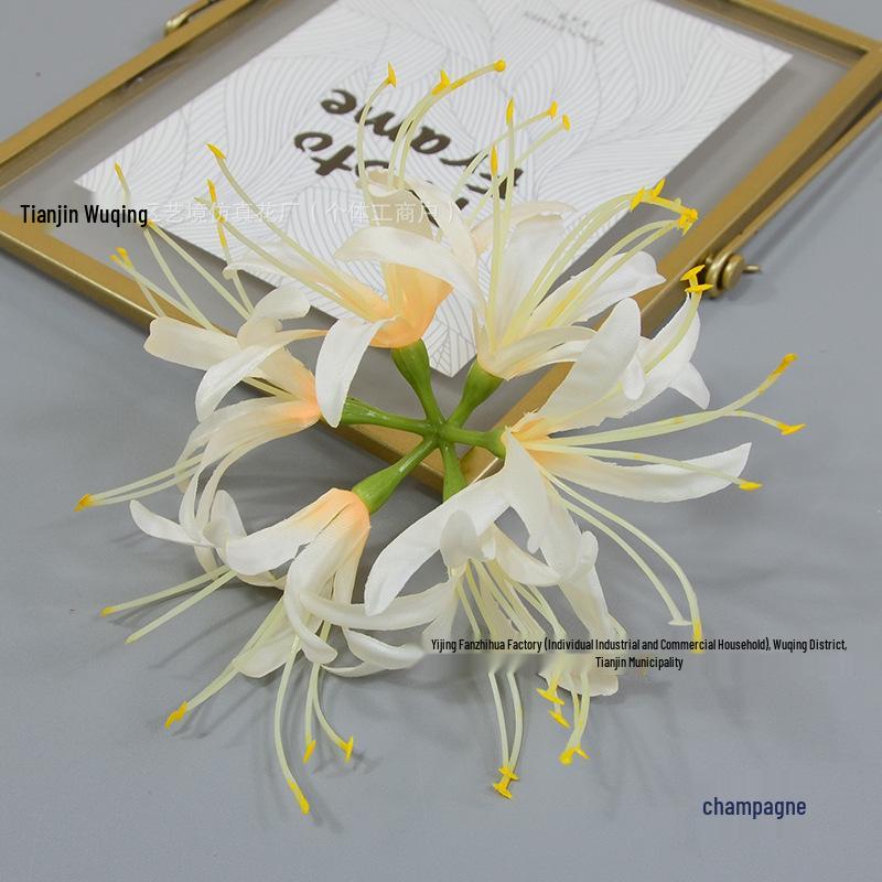 Lycoris Radiata and Zephyranthes Artificial Flower Arrangements for Indoor Decoration and Photography Props
