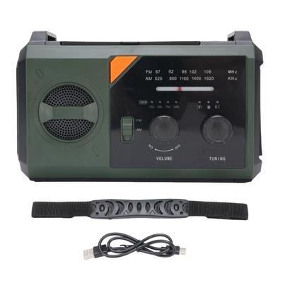 Emergency Radio Portable AM FM WB Radio Type C Hand Crank Solar Charging 30000mAh Battery SOS Alert