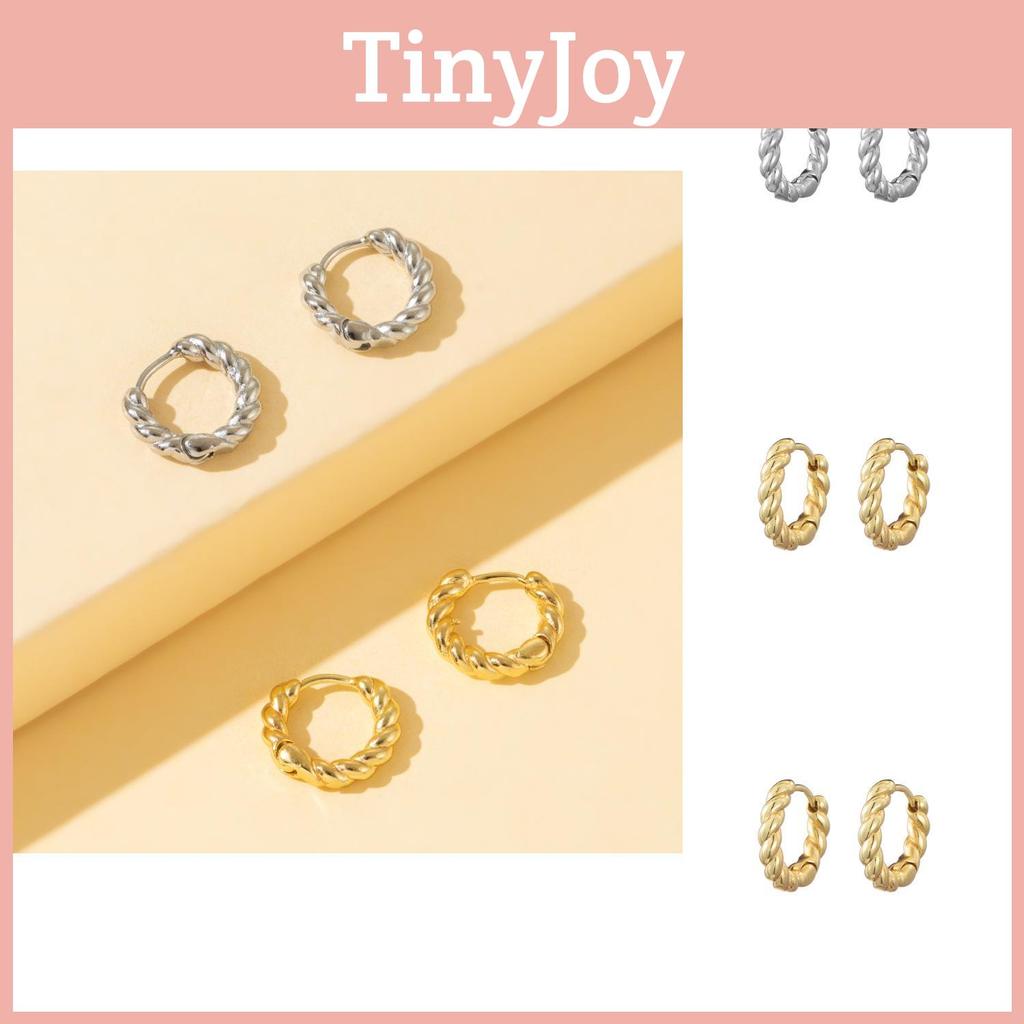 Copper Geometric Bold Earrings Simple Fashionable Statement For Event Any